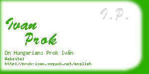 ivan prok business card